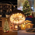 33FT 10M 100LED 5M 50LED 5V USB LED String Silver Copper Wire String Lights Decoración de la boda al aire libre interior